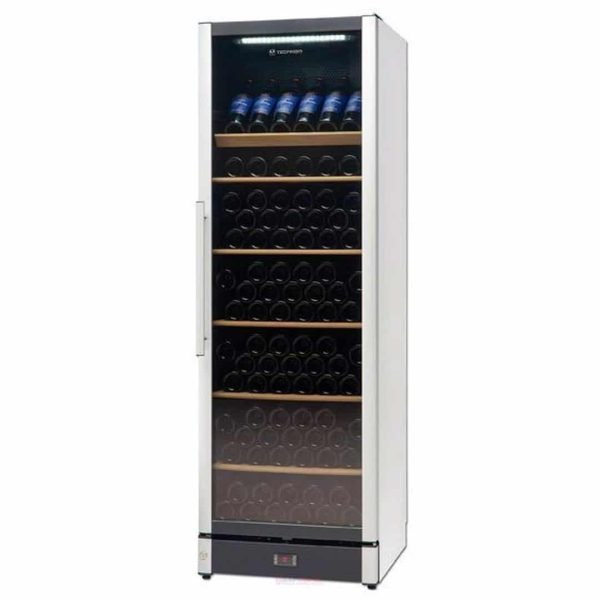 Шкаф винный вентилируемый WINE 185 серый металлический