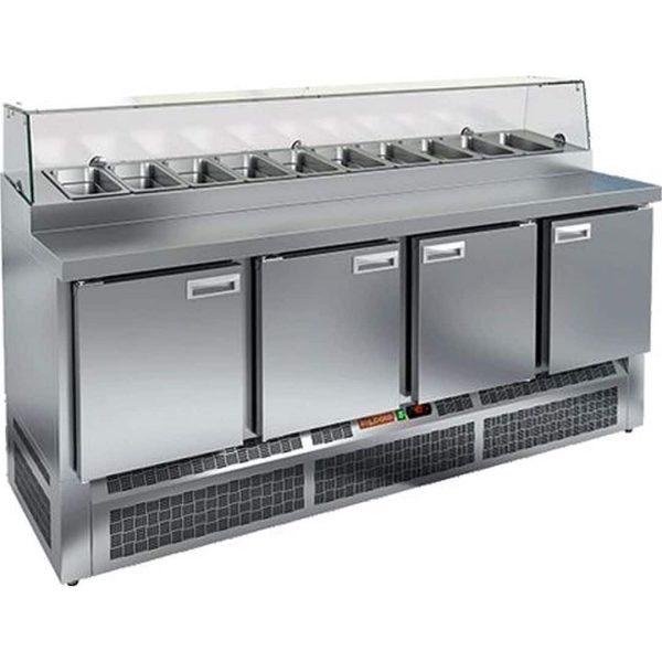 Стол для пиццы Hicold PZE2-1111/GN (1/6) стекло