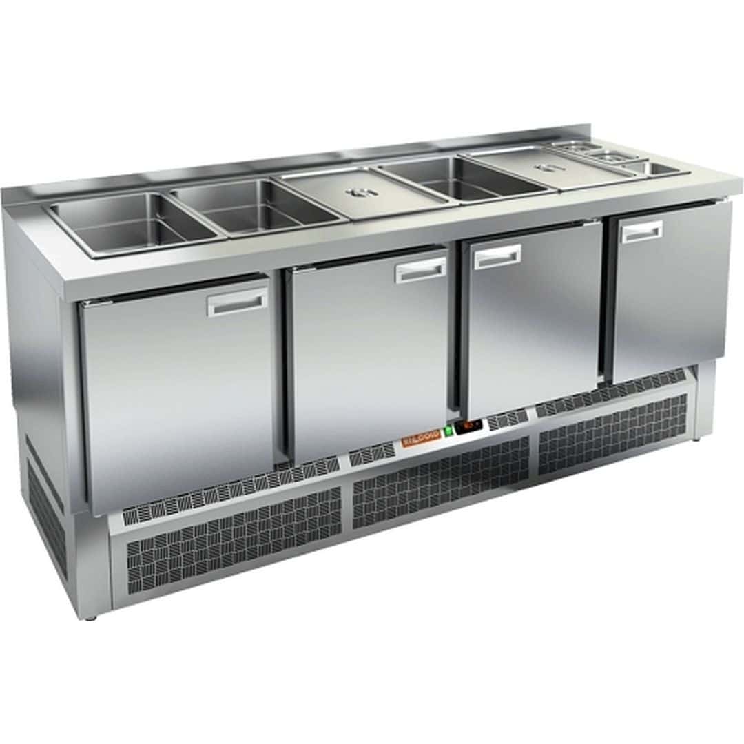 Стол для салатов Hicold SLE3-1111GN полипропилен без крышки