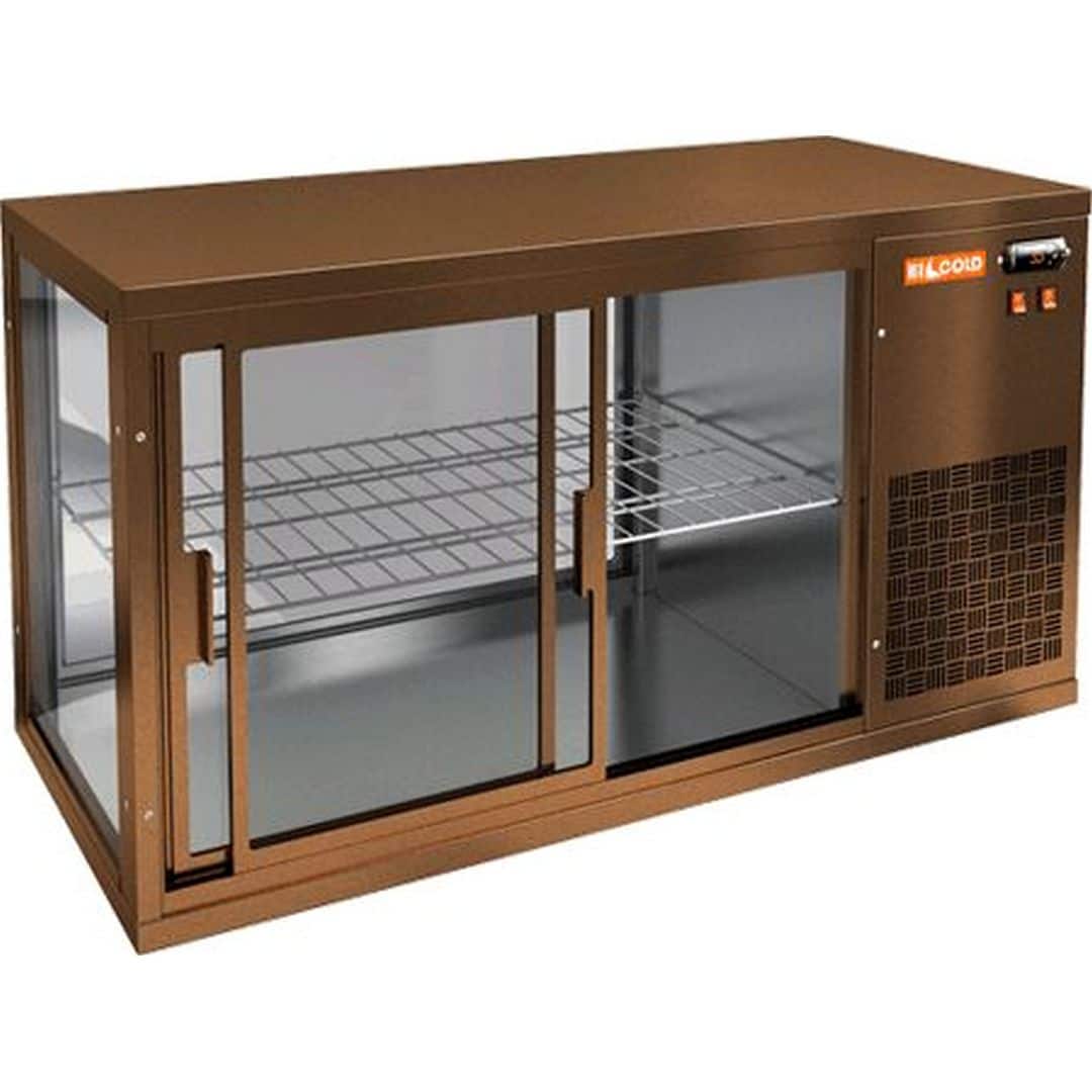 Витрина Hicold VRL 1300 R BRONZE