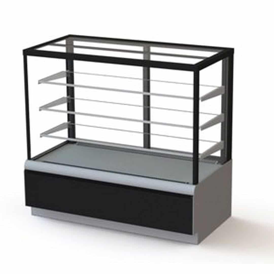 Витрина кондитерская Kayman K-ВК-900 Серебро, квадро
