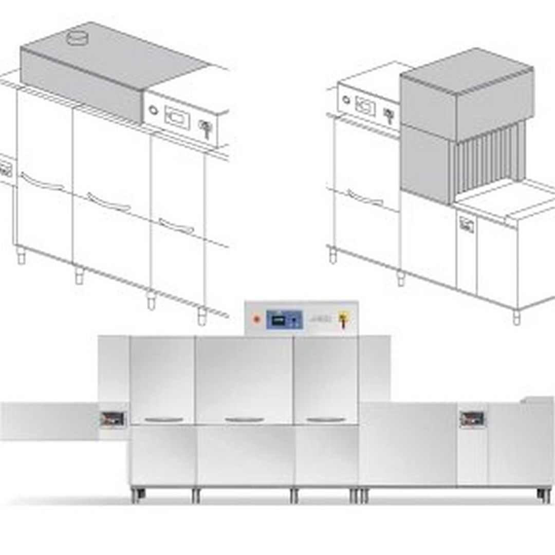 Машина посудомоечная Dihr QX 246 SX+DDE+DRF69+ID+SCF10 3 ЧАСТИ