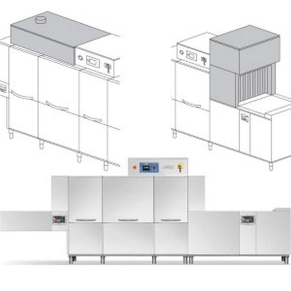 Машина посудомоечная Dihr QX 246 SX+DDE+DRF99MB+HRF10+X-BELT+SAN 2 ЧАСТИ