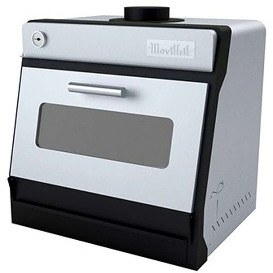 Печь угольная MOVILFRIT BR-45 INOX (с регулятором потока воздуха, глухая дверь)