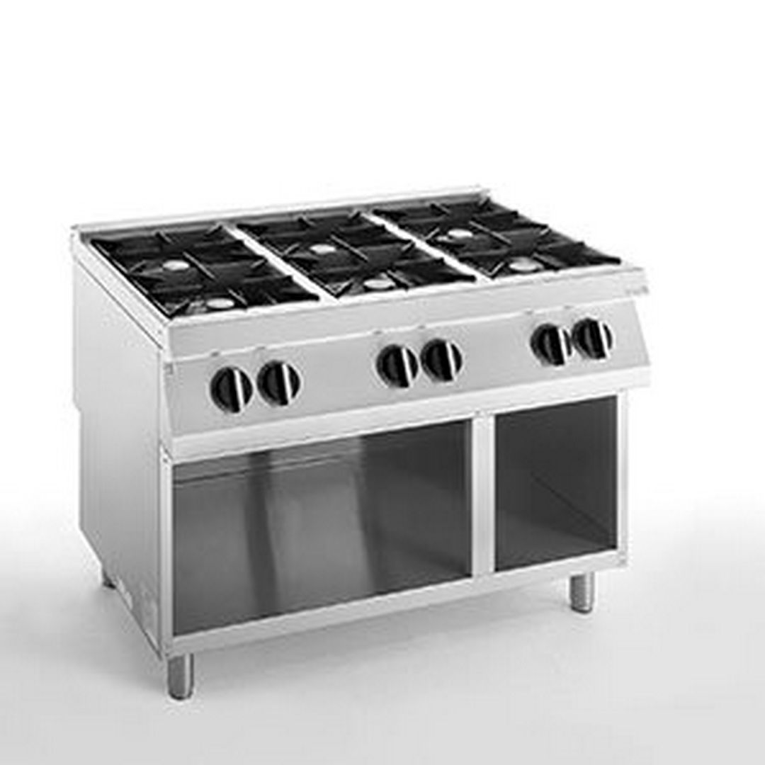 Плита газовая 6-ти конфорочная APACH  SLRRG129CS