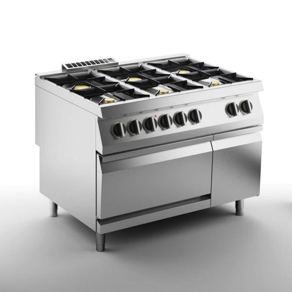 Плита газовая 6-ти конфорочная APACH  SLRRG129FECS