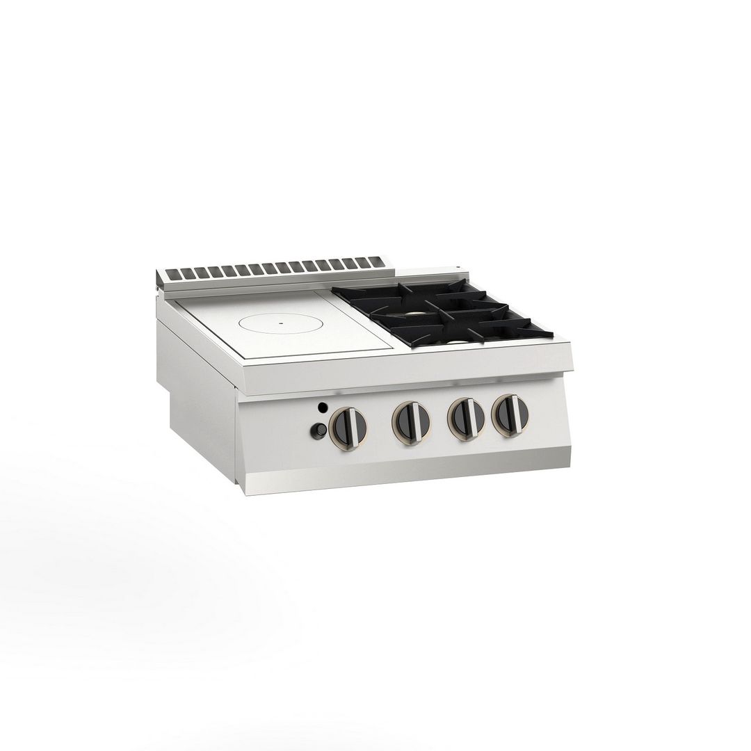 Плита газовая  APACH SLRSTG87R2DX (со сплошной поверхностью)