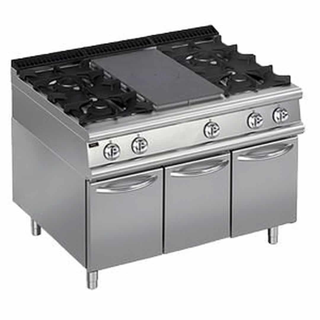 Плита со сплошной поверхностью газовая  Apach  LRSTG129R4CS