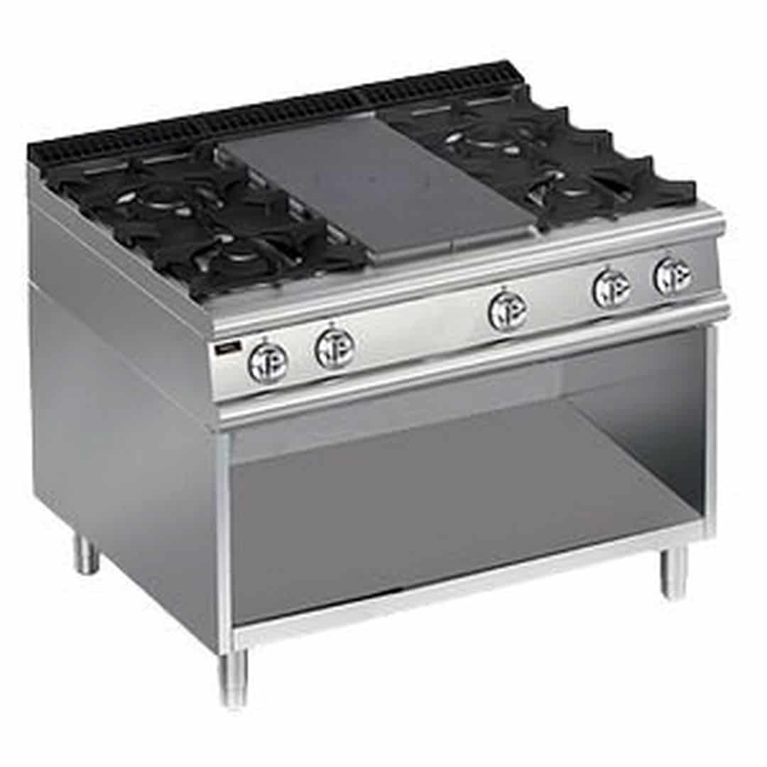 Плита со сплошной поверхностью газовая  Apach  LRSTG129R4OS