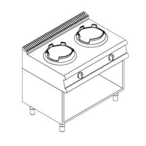 Плита WOK газовая  Apach  LRWG109OS