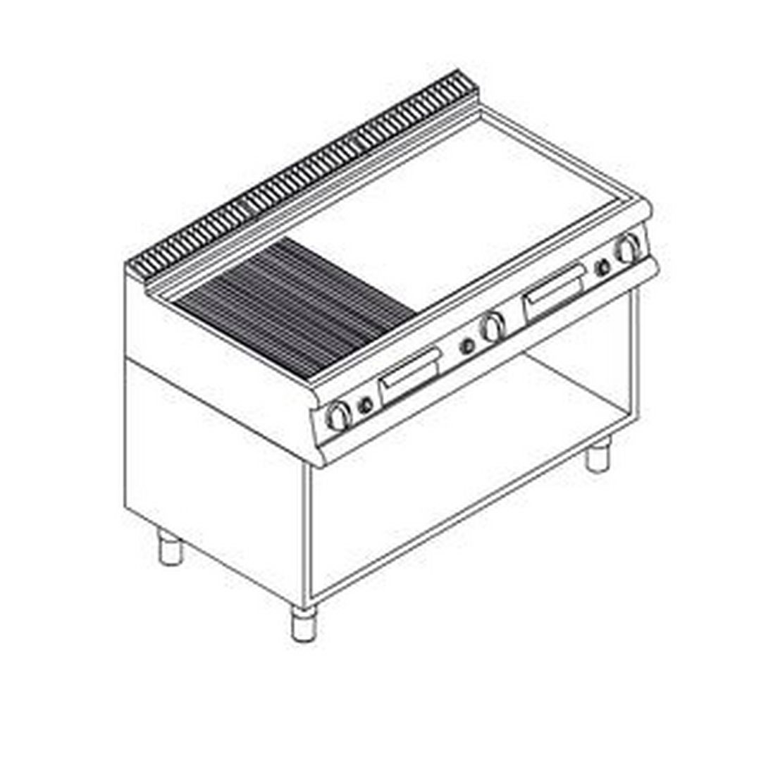 Поверхность жарочная газовая  Apach LFTG127LROS