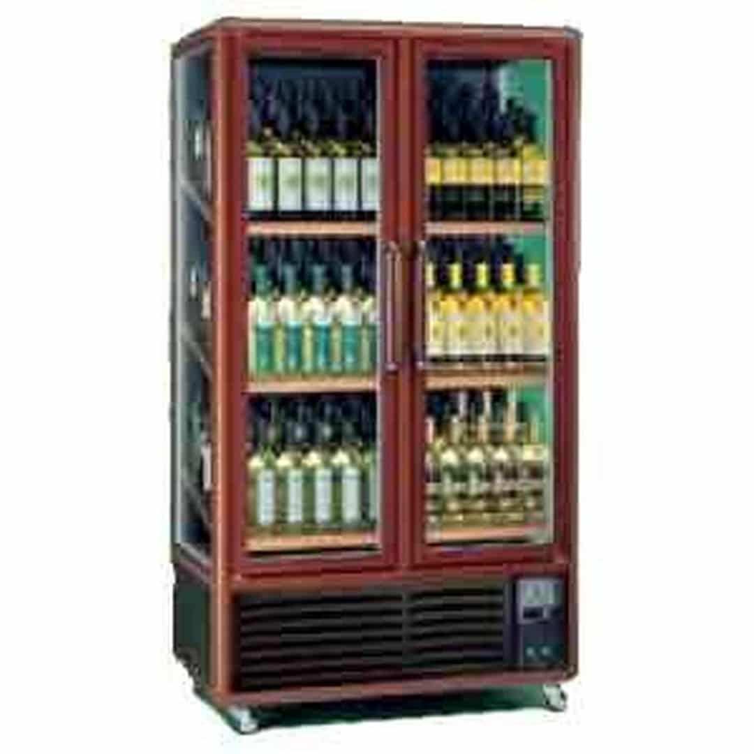 Шкаф винный вентилируемый ENOTEC 680 3TV металлический Серебро