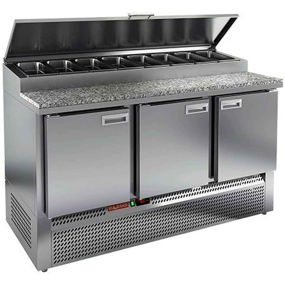 Стол для пиццы Hicold PZE1-111GN (1/3) камень