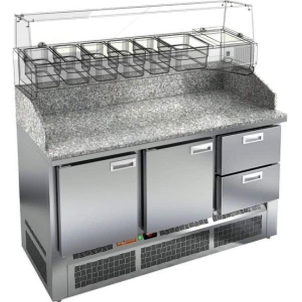 Стол для пиццы Hicold PZE3-112GN камень