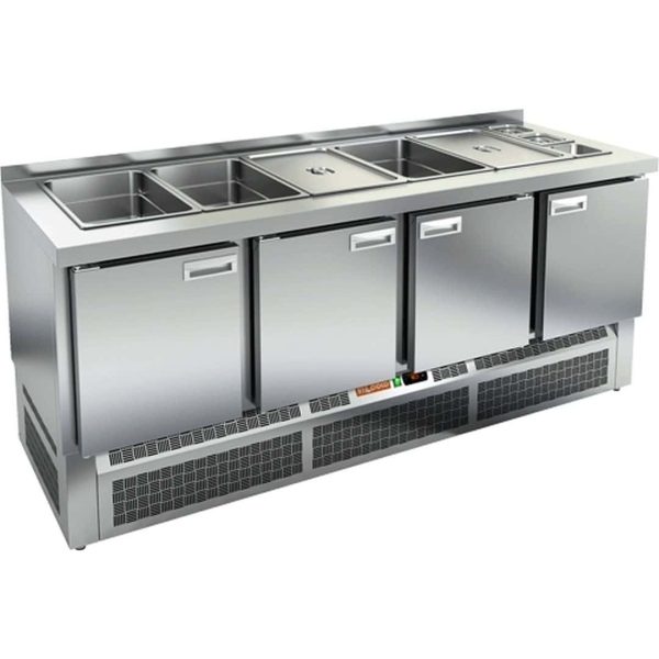 Стол для салатов Hicold SLE3-1111GN полипропилен без крышки