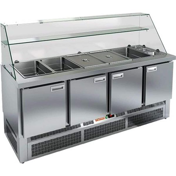 Стол для салатов Hicold SLE3-1111GN высокое стекло
