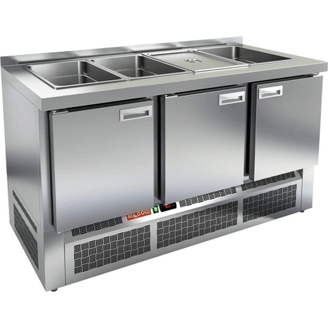 Стол для салатов Hicold SLE3-111GN О без крышки