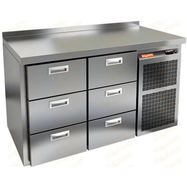 Стол холодильный Hicold GN 33 BR2 TN камень