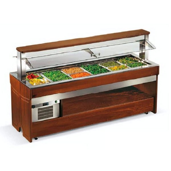 Стол швед.охлажд.остров. Enofrigo TANGO MAXI RF 1400 свет.дуб