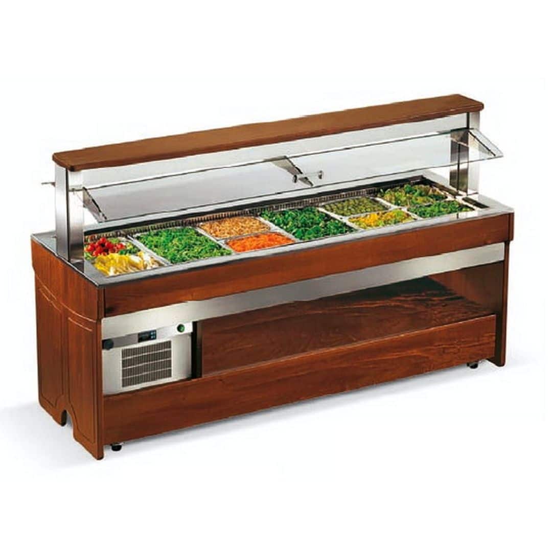 Стол швед.охлажд.остров. Enofrigo TANGO MAXI RF 1400 свет.дуб